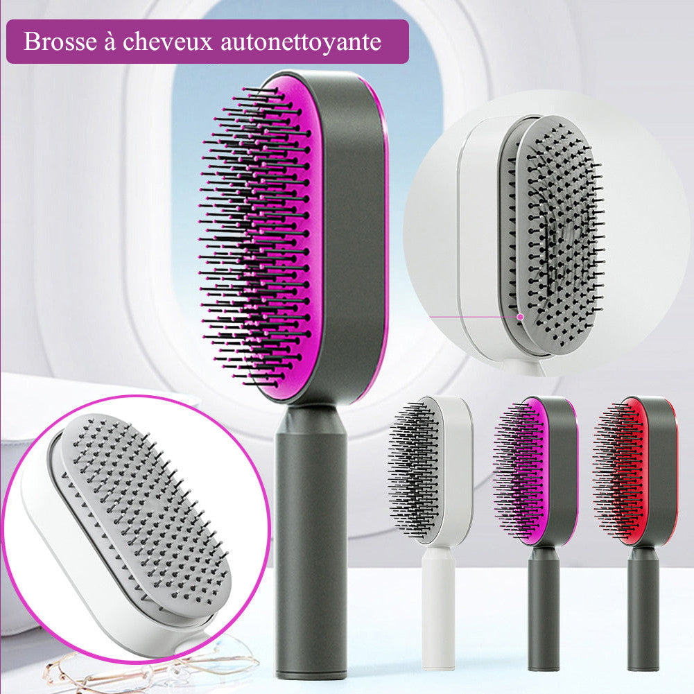 Brosse à cheveux autonettoyante - Zeno Paradise